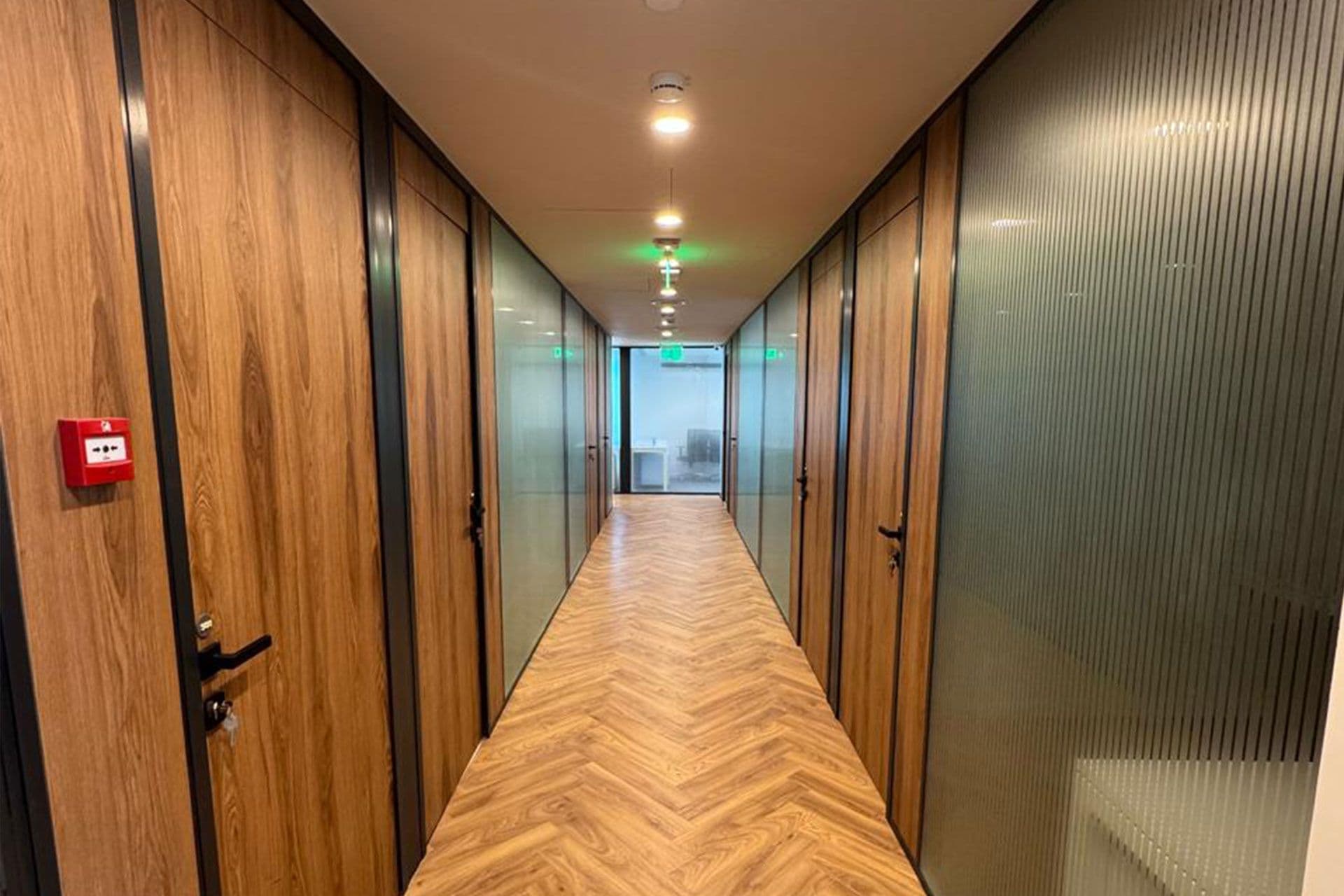Glass Partitions with Wooden Doors gallery 1