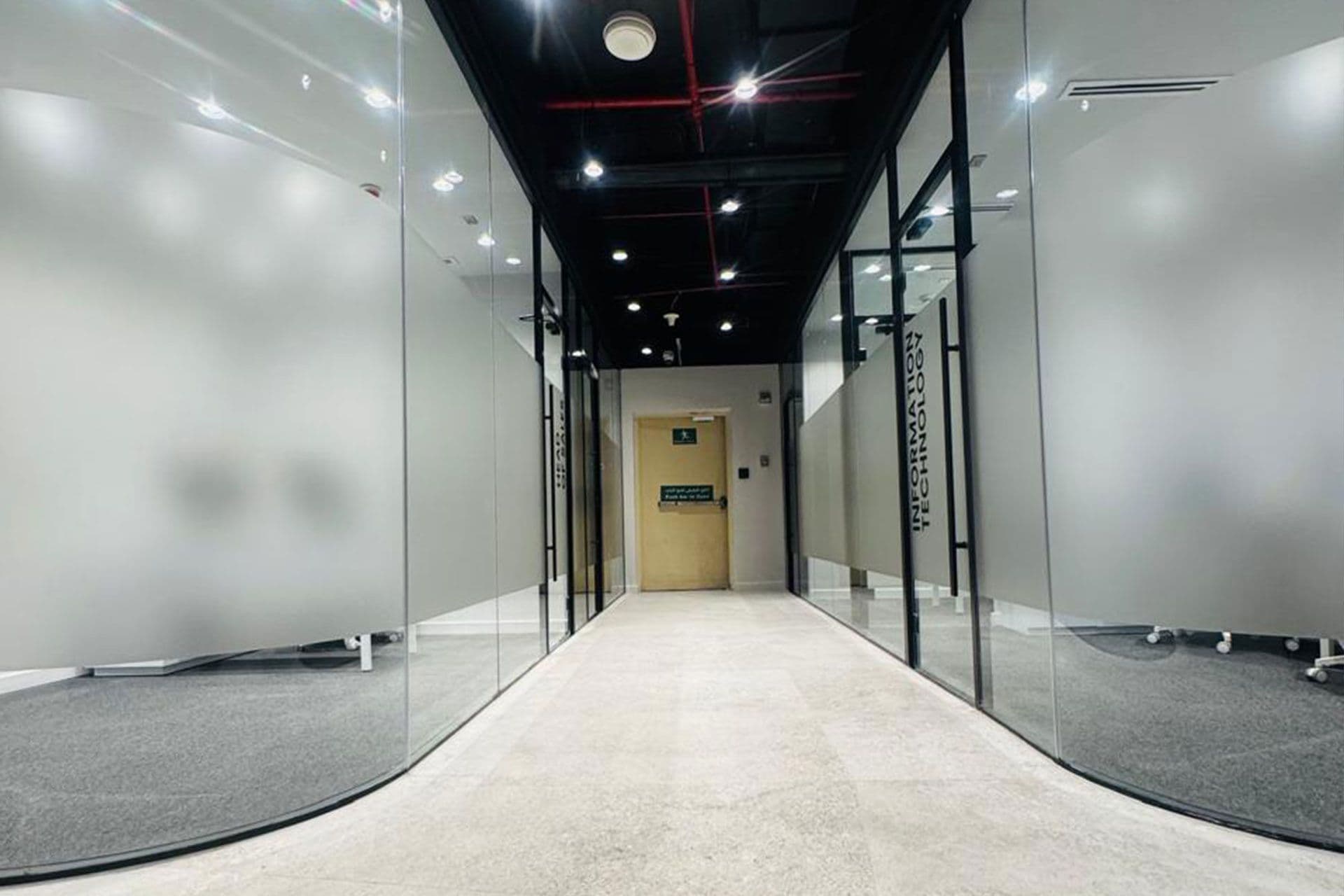 Curved Glass Partitions